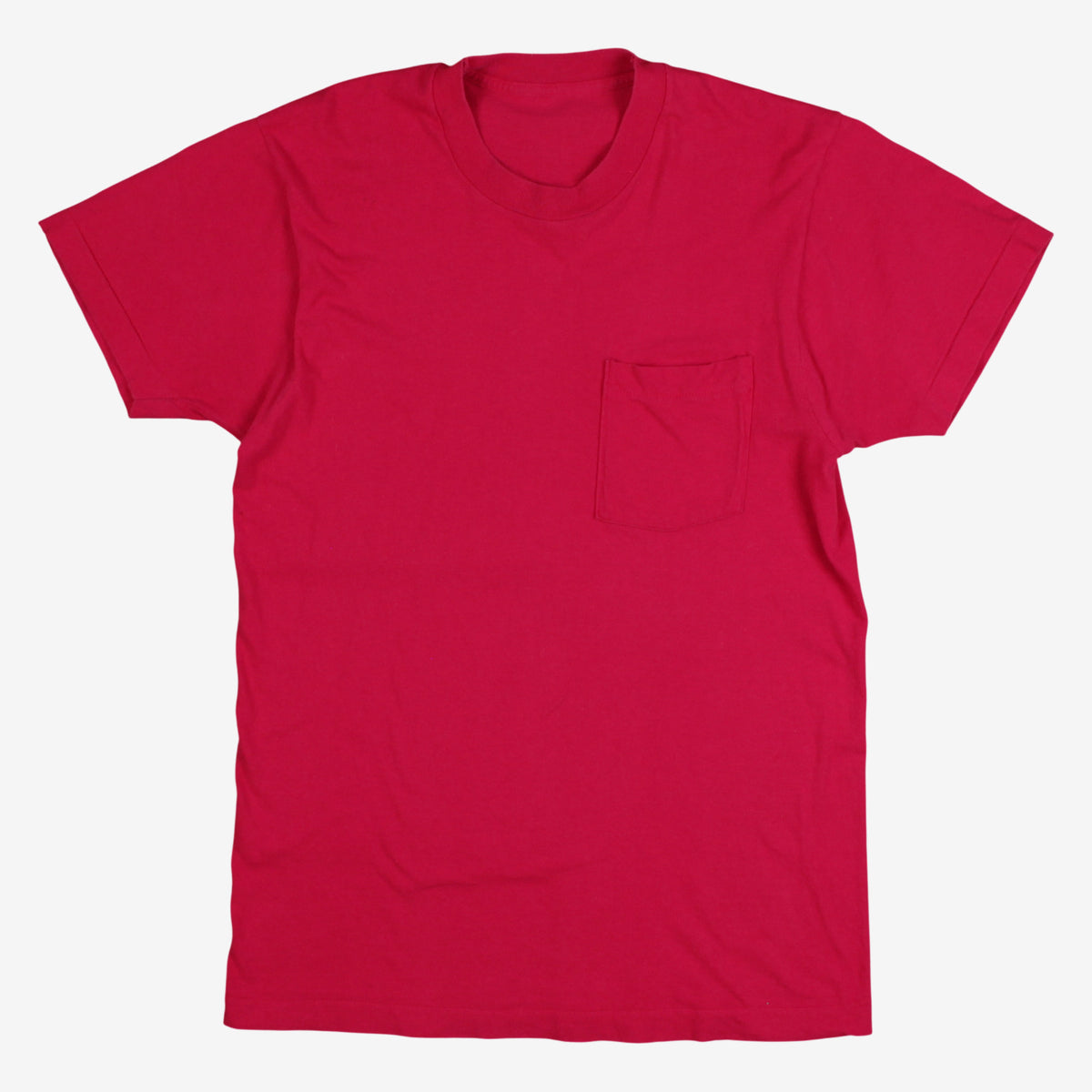 Vintage Single Stitch Blank T-shirt XL Womens 80s Pocket Pink Blank Casual