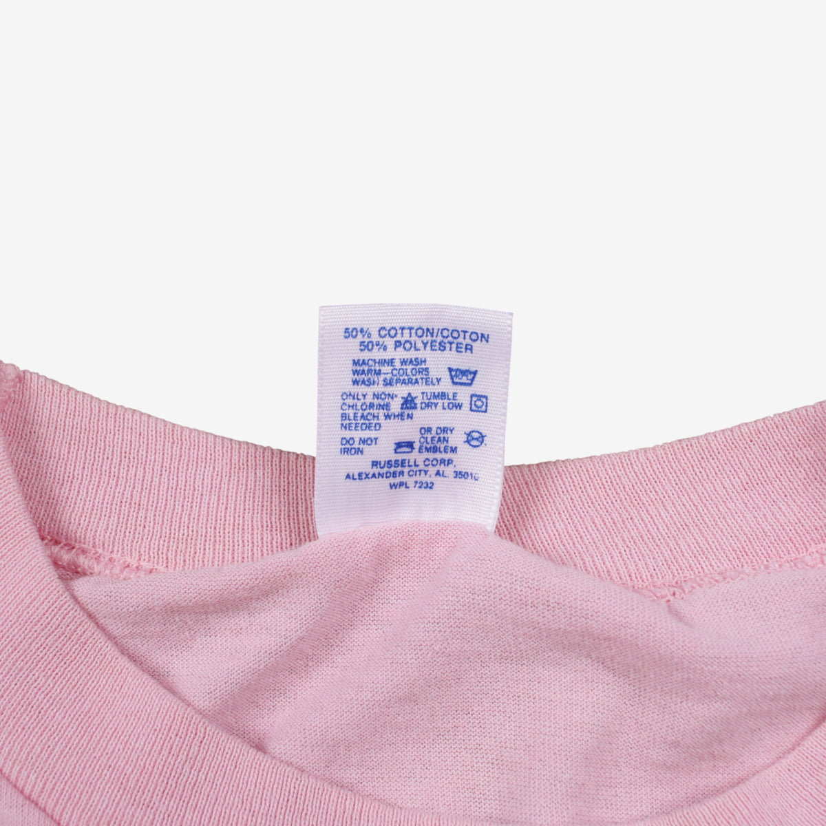 Vintage Jerzees Blank T-shirt XL Mens 90s Pink USA Made Crew Neck Single Stitch
