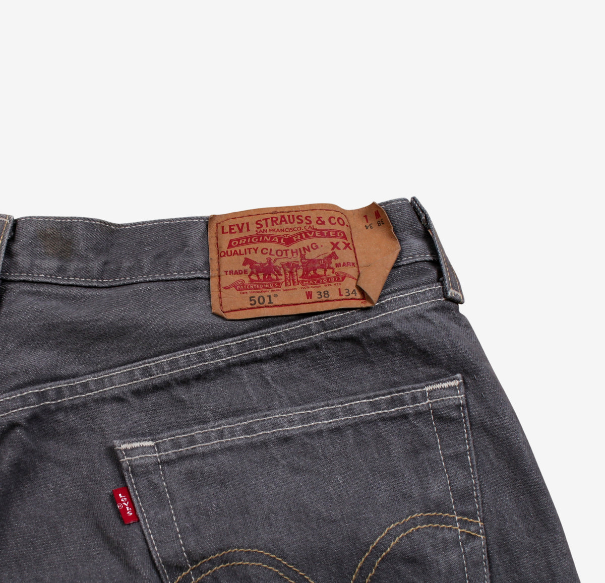 Levis 501 Jeans Regular Straight 38x34