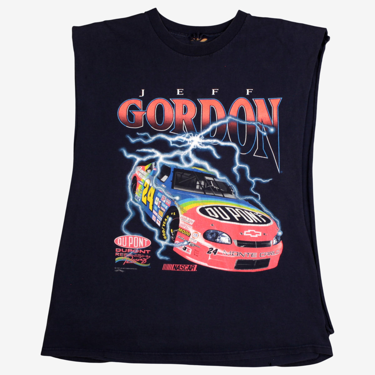 Vintage Jeff Gordon Nascar Vest T-shirt M Mens 90s Black Race Car