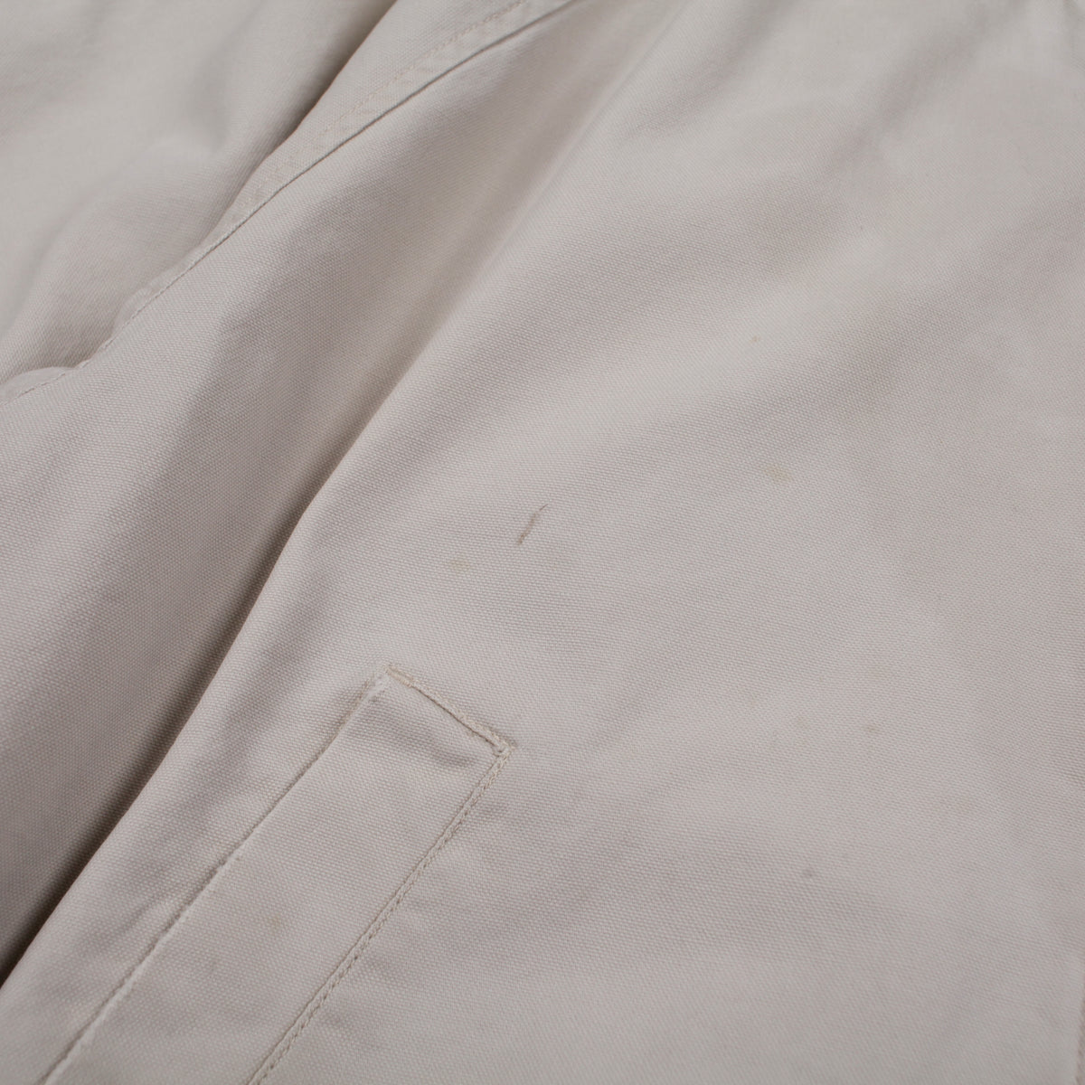Vintage Eddie Bauer Bomber Jacket L Mens 90s Beige Cotton Lined Outdoor Heritage