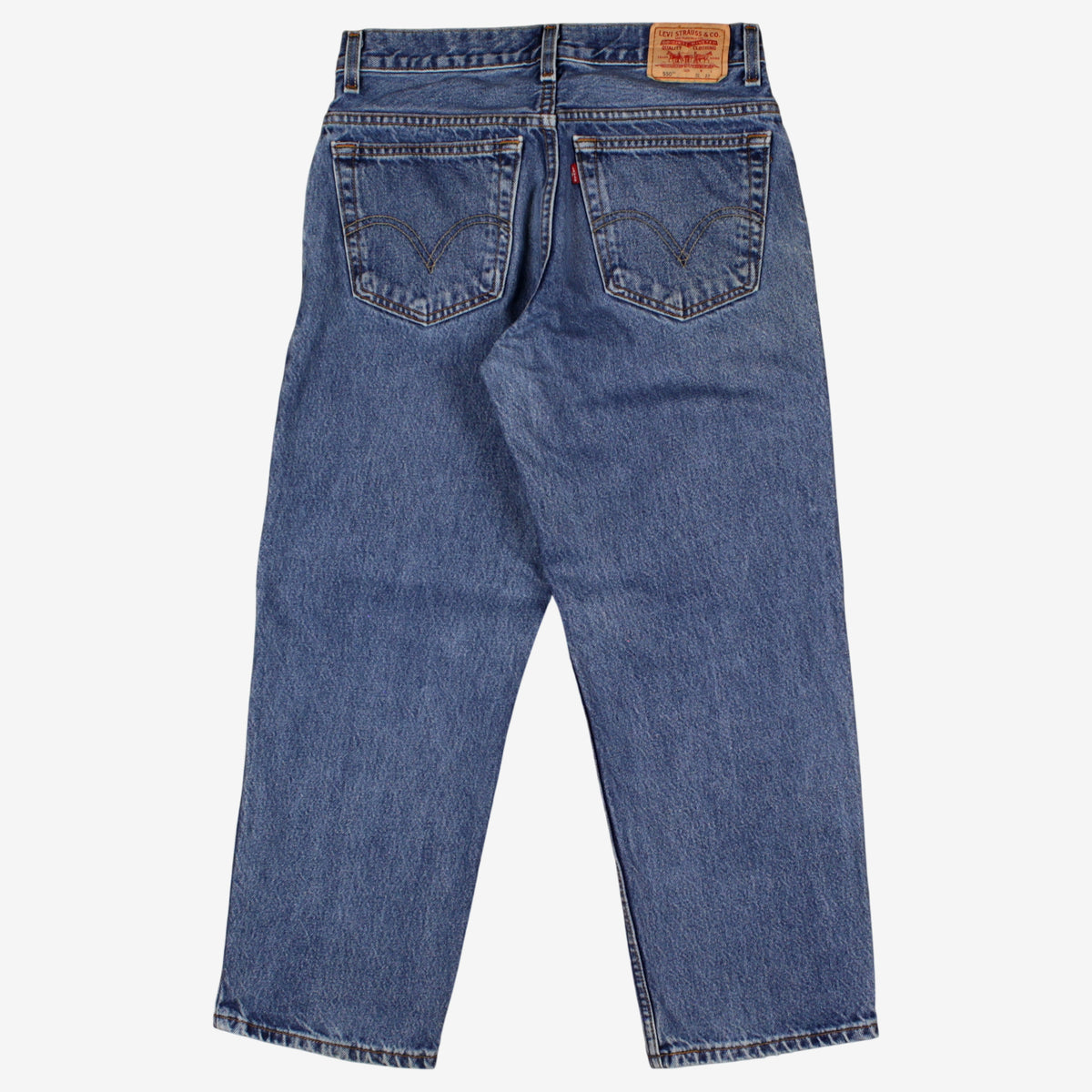 Levis 550 Jeans Relaxed Taper 30x27 Womens