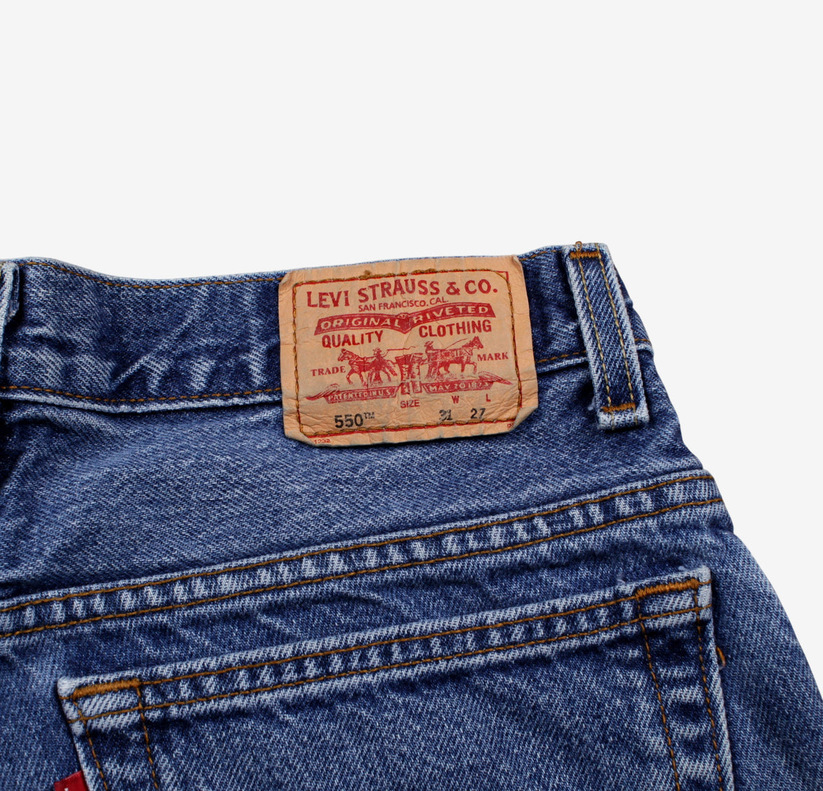 Levis 550 Jeans Relaxed Taper 30x27 Womens
