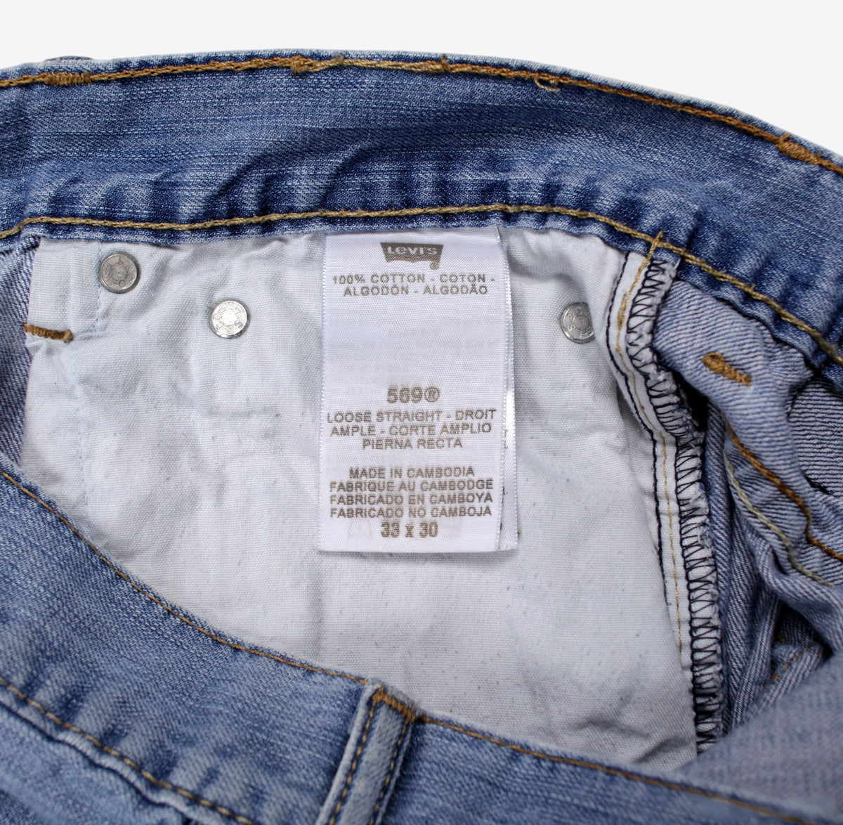 Levis 569 Jeans Relaxed Straight 33x30