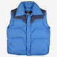 Vintage Tempco Down Vest L Mens 80s Blue Grey Yoke Outdoor Western Gilet Jacket