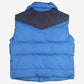 Vintage Tempco Down Vest L Mens 80s Blue Grey Yoke Outdoor Western Gilet Jacket