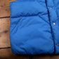 Vintage Tempco Down Vest L Mens 80s Blue Grey Yoke Outdoor Western Gilet Jacket