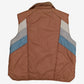Vintage Sigallo Nylon Vest XL Mens 90s Brown Lined Ski Outdoor Gilet