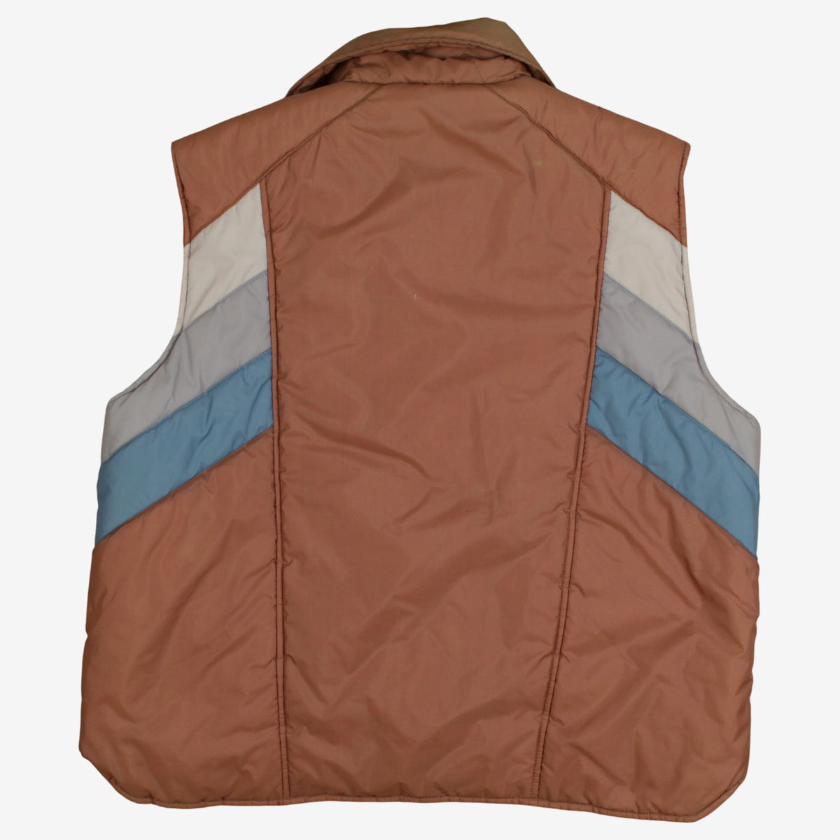 Vintage Sigallo Nylon Vest XL Mens 90s Brown Lined Ski Outdoor Gilet