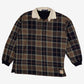 Vintage Nautica Polo Shirt XL Mens 00s Blue Plaid Long Sleeve Preppy Casual