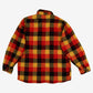 Vintage Frostproof Flannel Shirt M Mens Button Wool Blend 70s Plaid Yellow Red