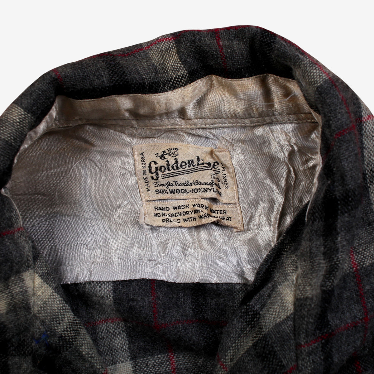 Vintage Golden Line Workwear Flannel Shirt L Mens 70s