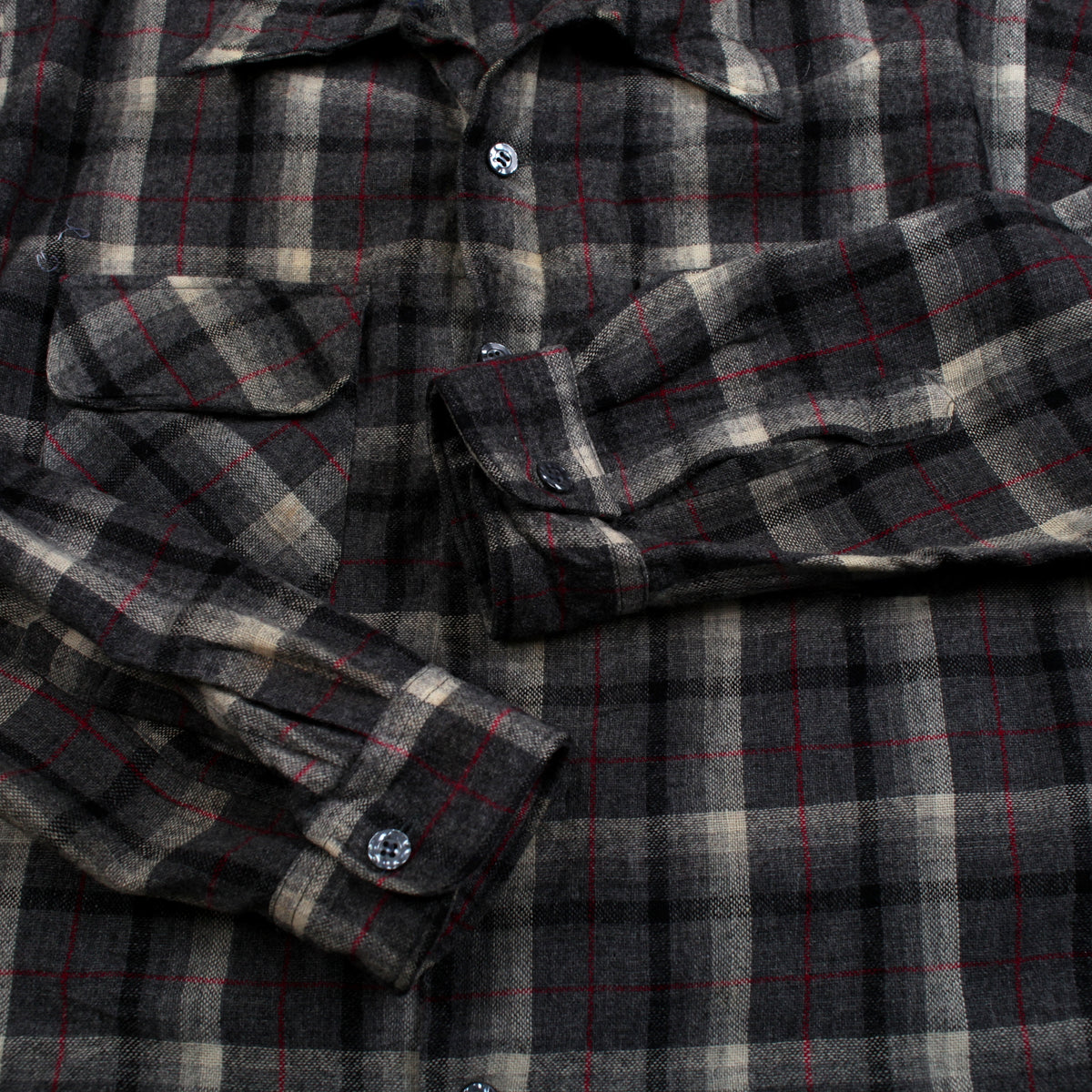 Vintage Golden Line Workwear Flannel Shirt L Mens 70s