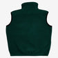 Vintage Red Head Fleece Vest M Mens 90s Green USA Made Outdoor Gilet Jacket