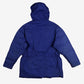 Gap Down Parka Jacket M Mens Blue Cotton Blend Hooded Lined Casual Outdoor