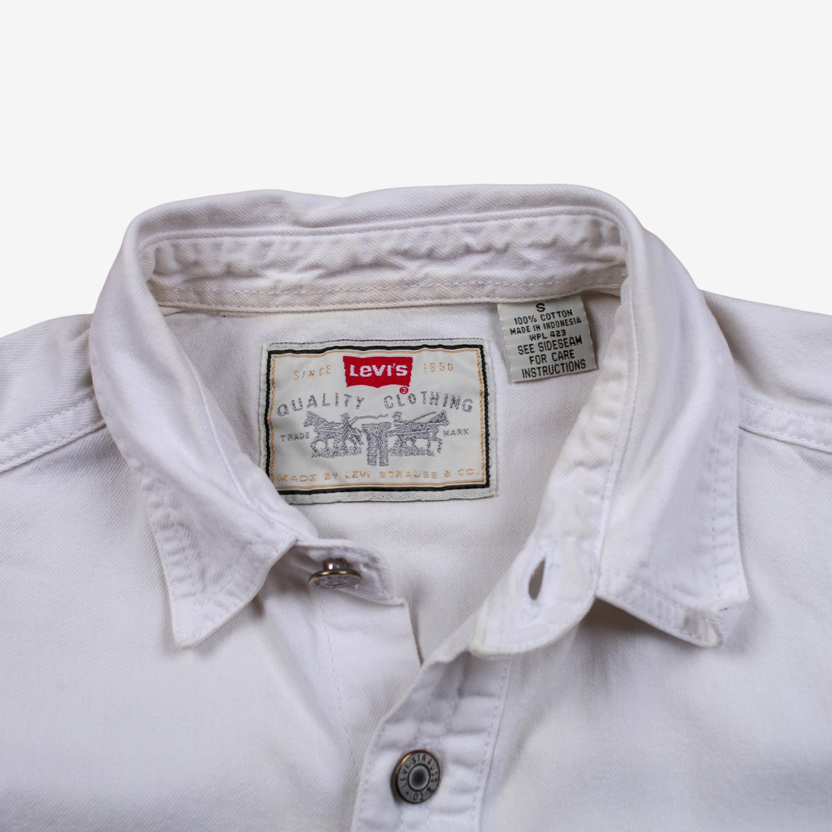 Vintage Levis Denim Shirt S Mens 90s