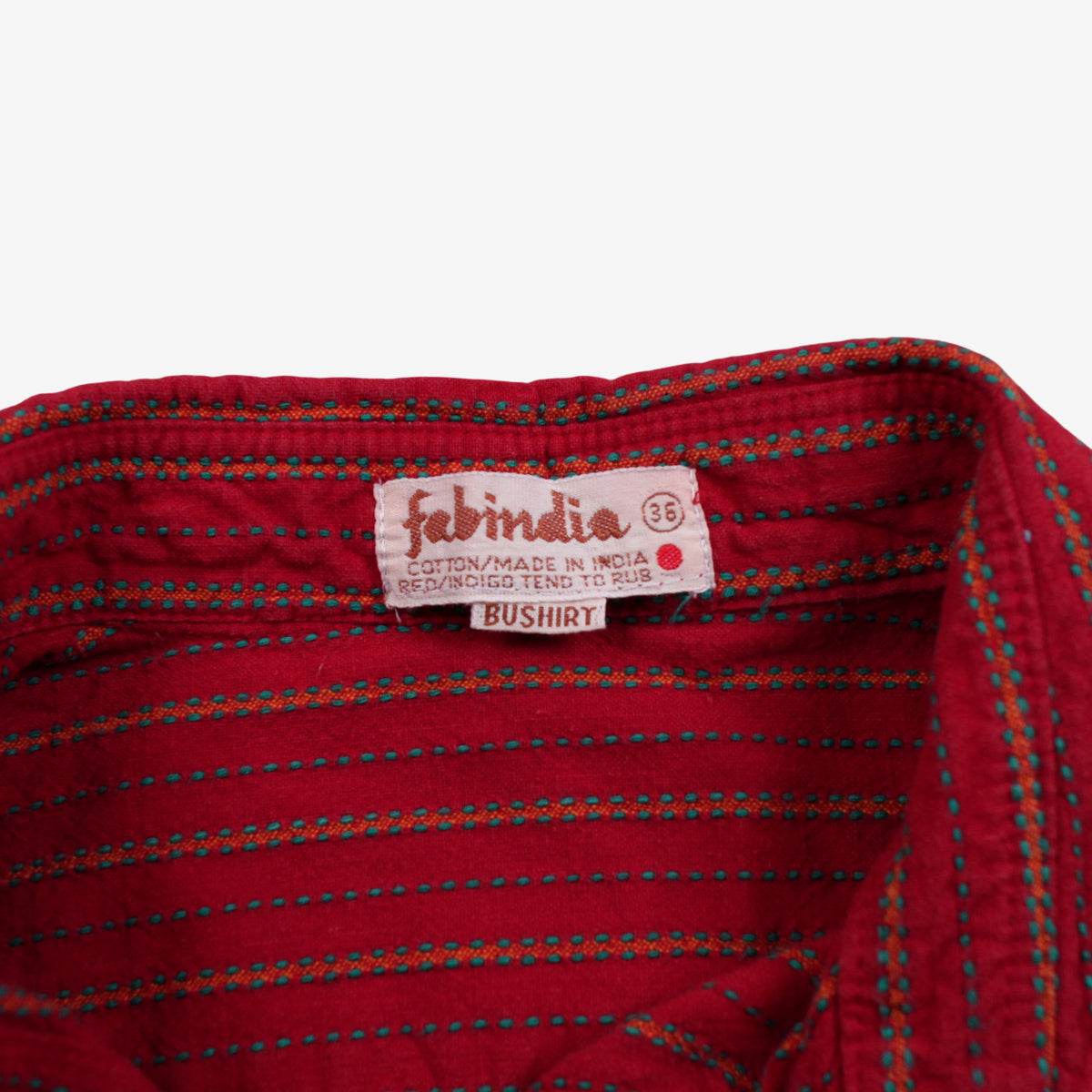 Vintage Fabindia Striped Shirt M Mens 70s