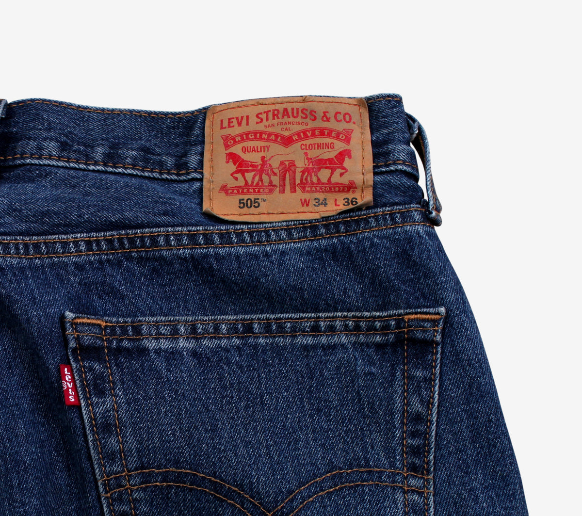 Levis 505 Jeans Regular Straight 34x36 Mens