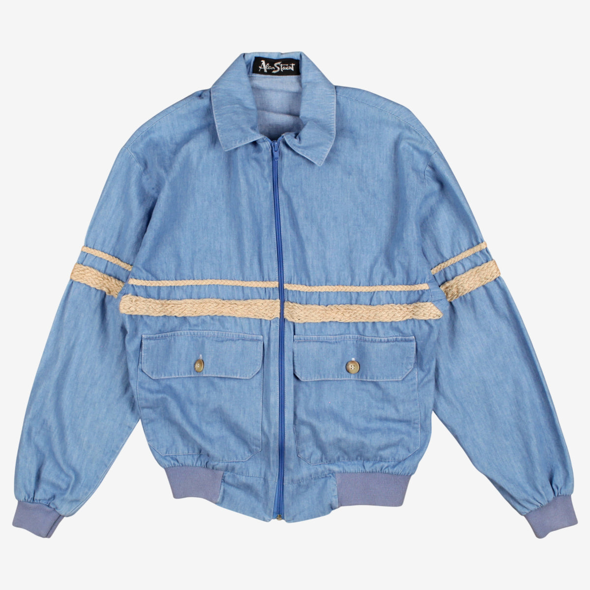 Vintage Alan Stuart Bomber Jacket S Womens 80s