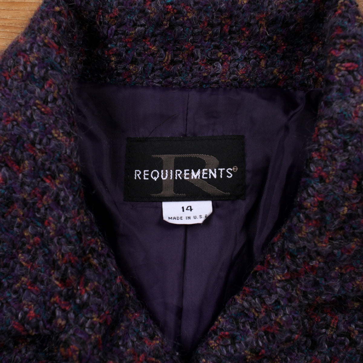 Vintage Requirements Jacket 14 Womens 80s