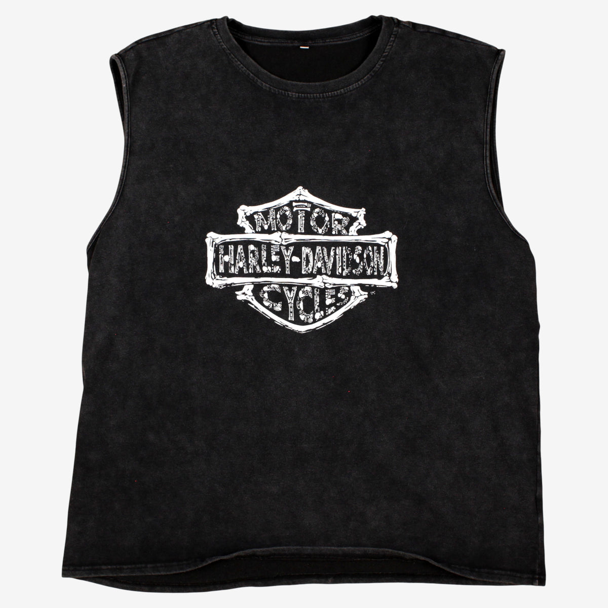 Vintage Harley Davidson T-shirt 4XL Mens 90s Sleeveless Washed Black Motorcycle