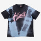 Vintage Fruit Of The Loom T-shirt XL Mens 90s Blue Atlanta Tie-dye Single Stitch