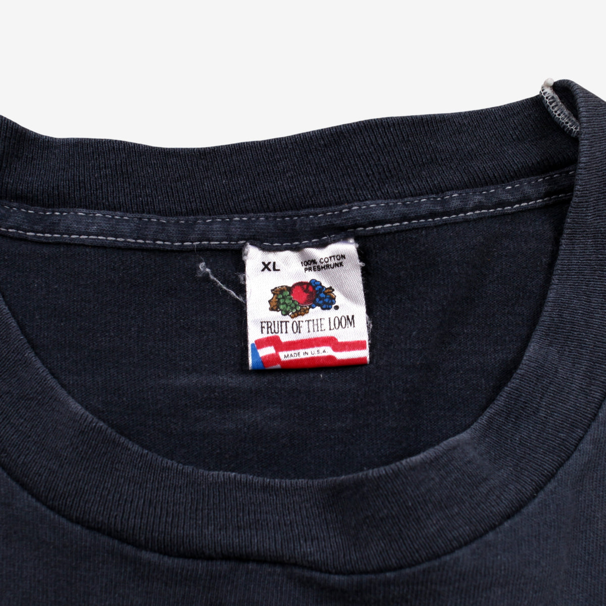Vintage Fruit Of The Loom T-shirt XL Mens 90s Blue Atlanta Tie-dye Single Stitch