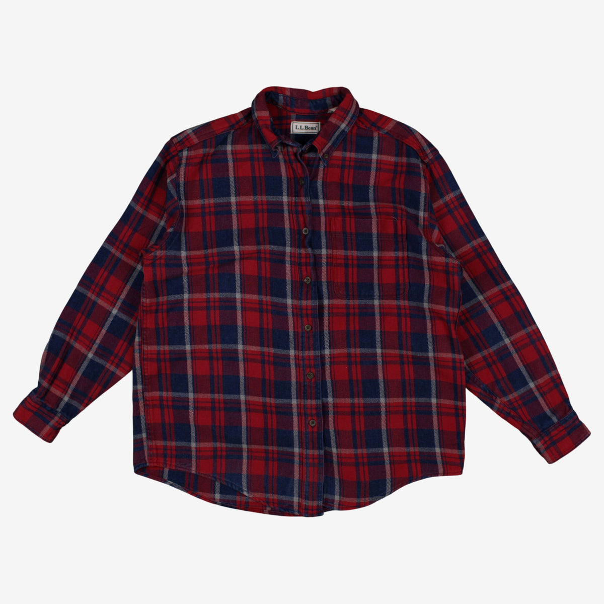Vintage L.L. Bean Flannel Shirt L Womens 90s