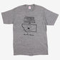 Vintage Jerzees T-shirt M Mens 90s Grey Eastern Montana Joggers Club USA Made
