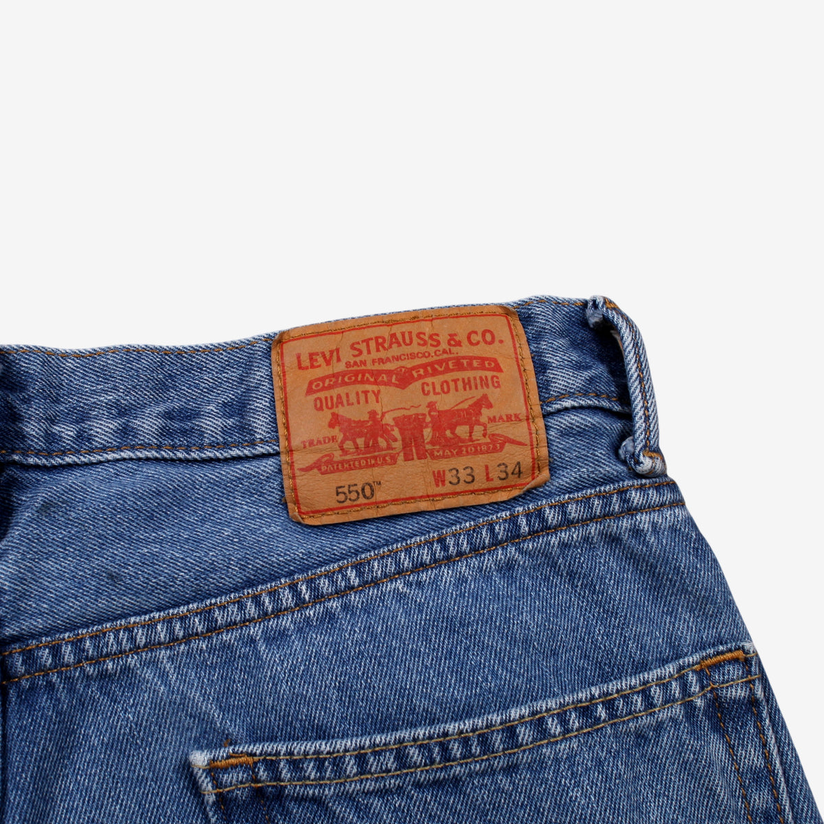 Levis 550 Jeans Relaxed Taper 33x34