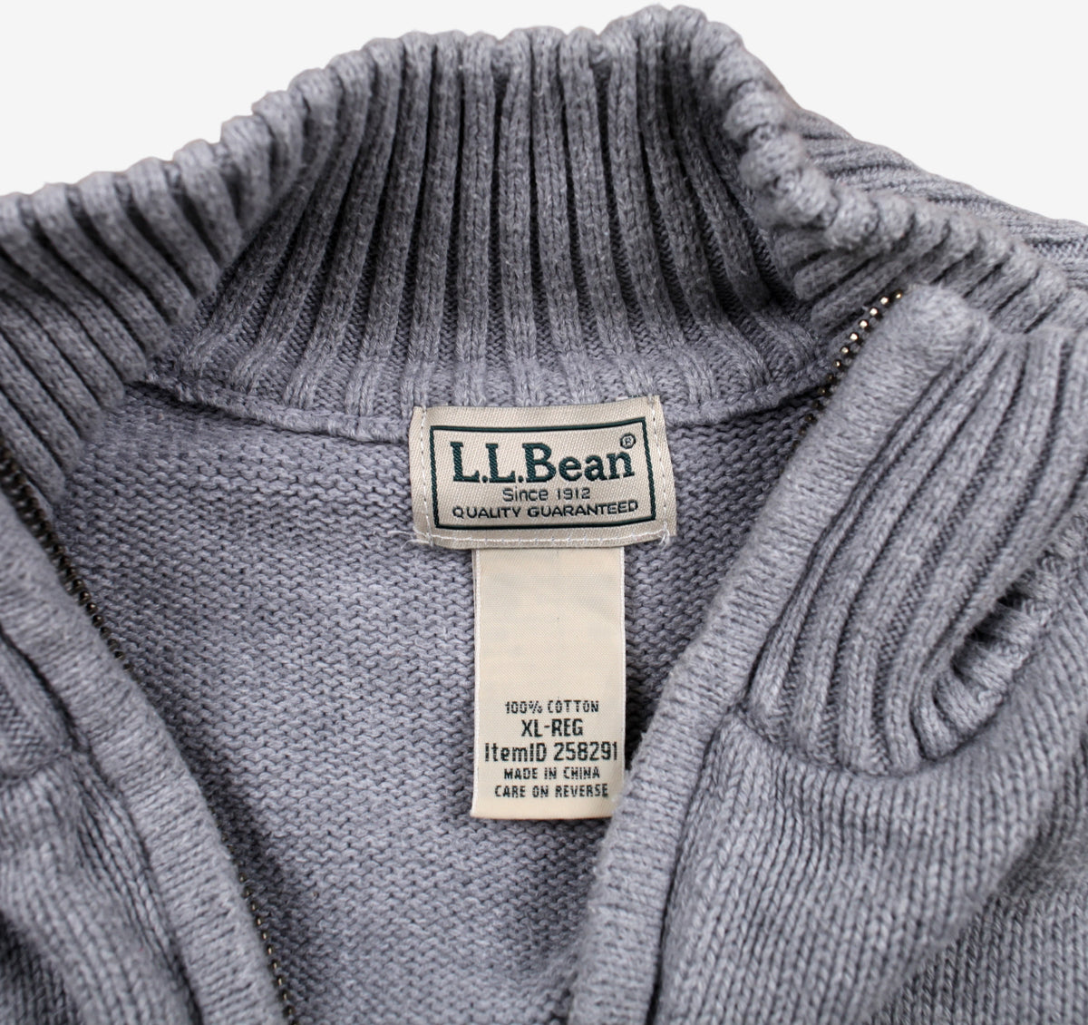 L.L. Bean 1/4 Zip Sweater Jumper XL Mens