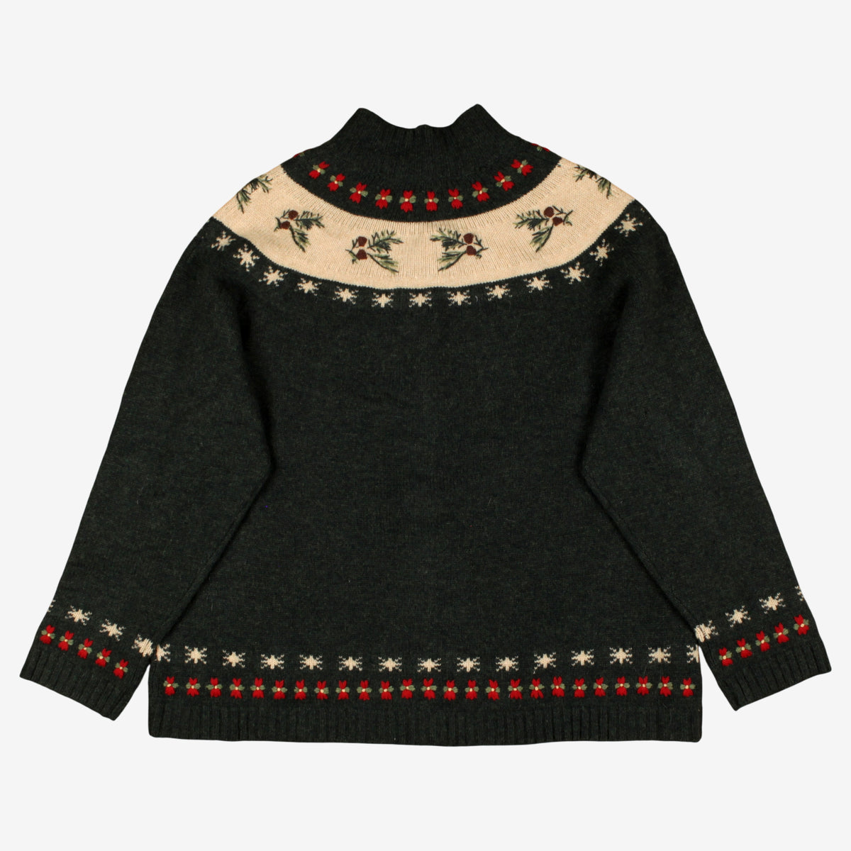 Woolrich Wool Fair Isle Cardigan 2XL Womens