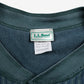 Vintage L L. Bean T-shirt M Mens 90s Green Striped Henley Long Sleeve USA Made