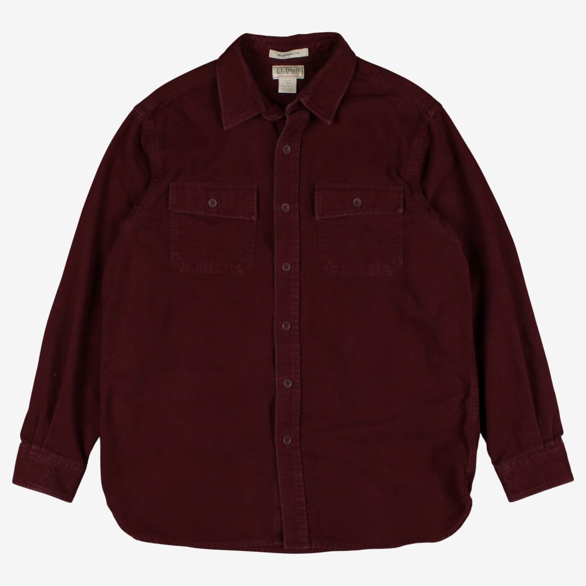 Vintage L.L. Bean Chamois Workwear Shirt L Mens 90s