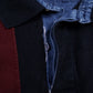 Vintage Ivy Crew Rugby Shirt L Mens 00s Black Colourblock Long Sleeve Preppy