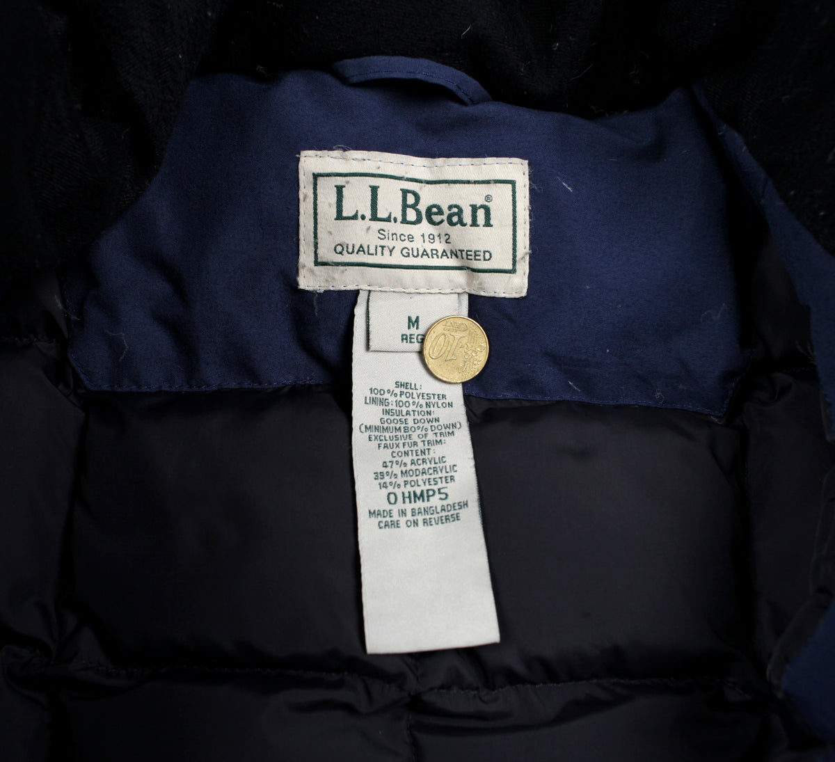 L.L. Bean Down Parka Jacket M Mens