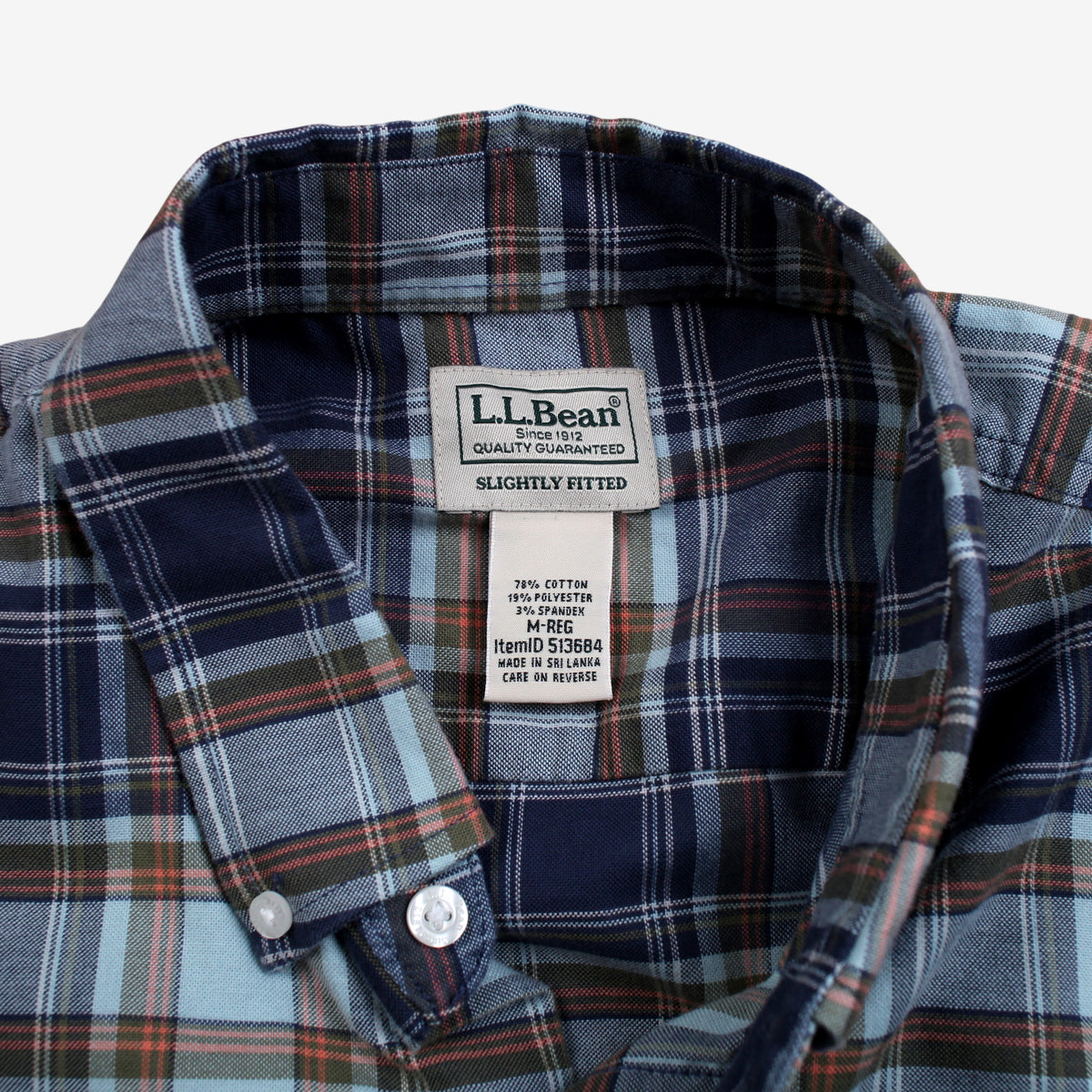 L.L. Bean Short Sleeve Shirt M Mens