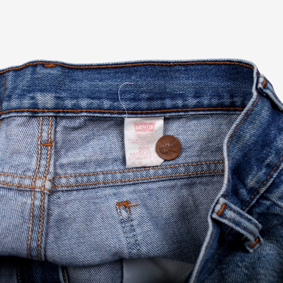 Vintage Levis 505 Jeans Regular Straight 36x30 80s
