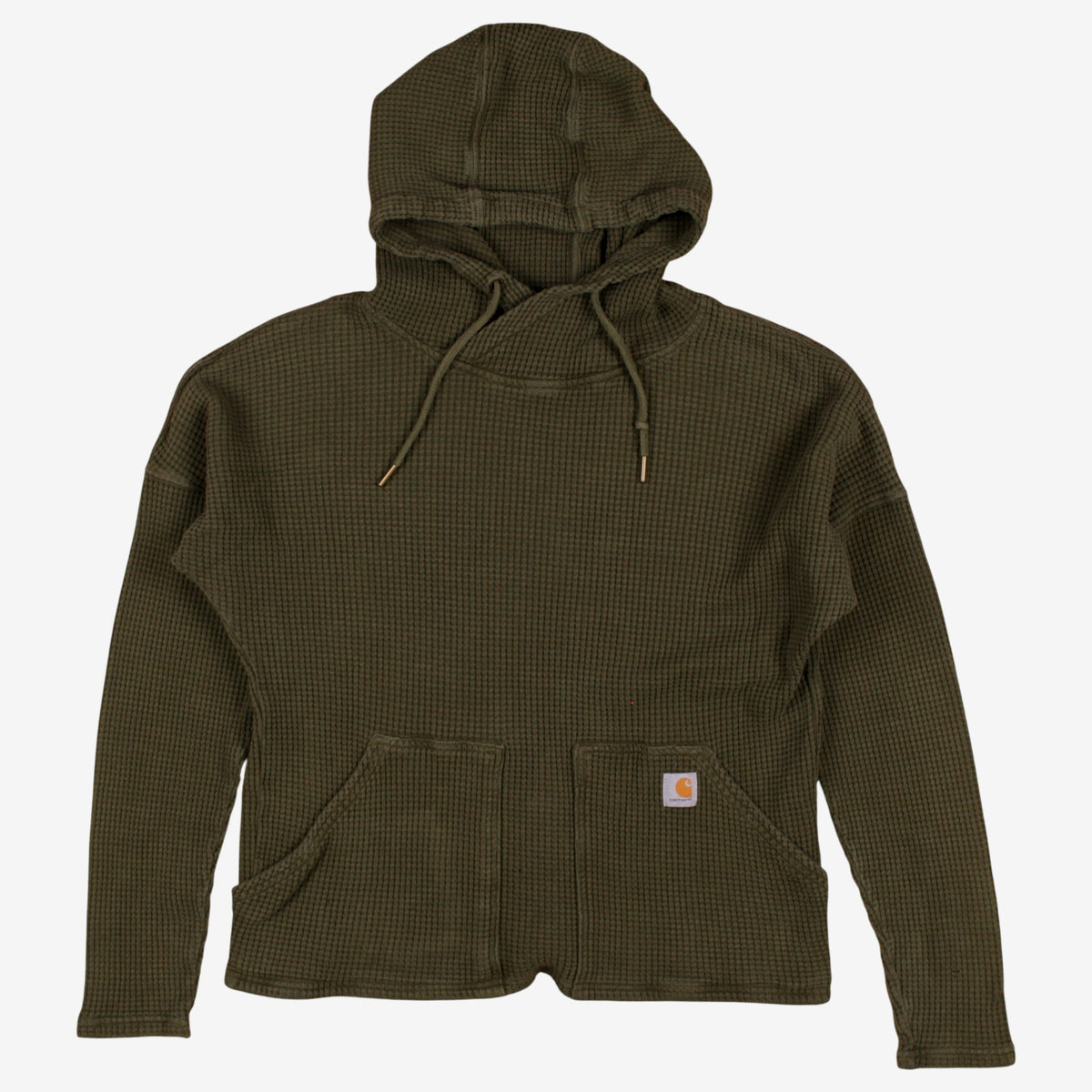 Carhartt Hoodie Waffle Knit Sweatshirt 10 Womens