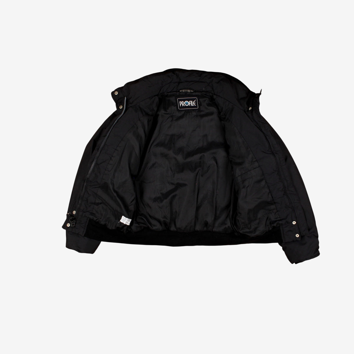 Vintage Profile Bomber Jacket Black M Womens 80s