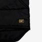Cat Waistcoat Quilted Vest Jacket Black Mens M