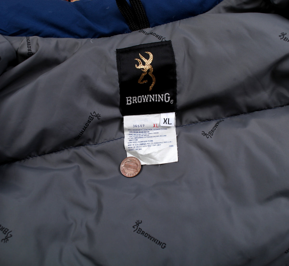 Vintage Browning Nylon Vest Jacket XL Mens 90s