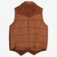 Vintage Bermans Suede Vest Jacket Mens S 70s