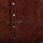Vintage Bermans Suede Vest Jacket Mens S 70s
