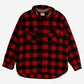 Vintage Sears Buffalo Flannel Shirt L Mens 80s