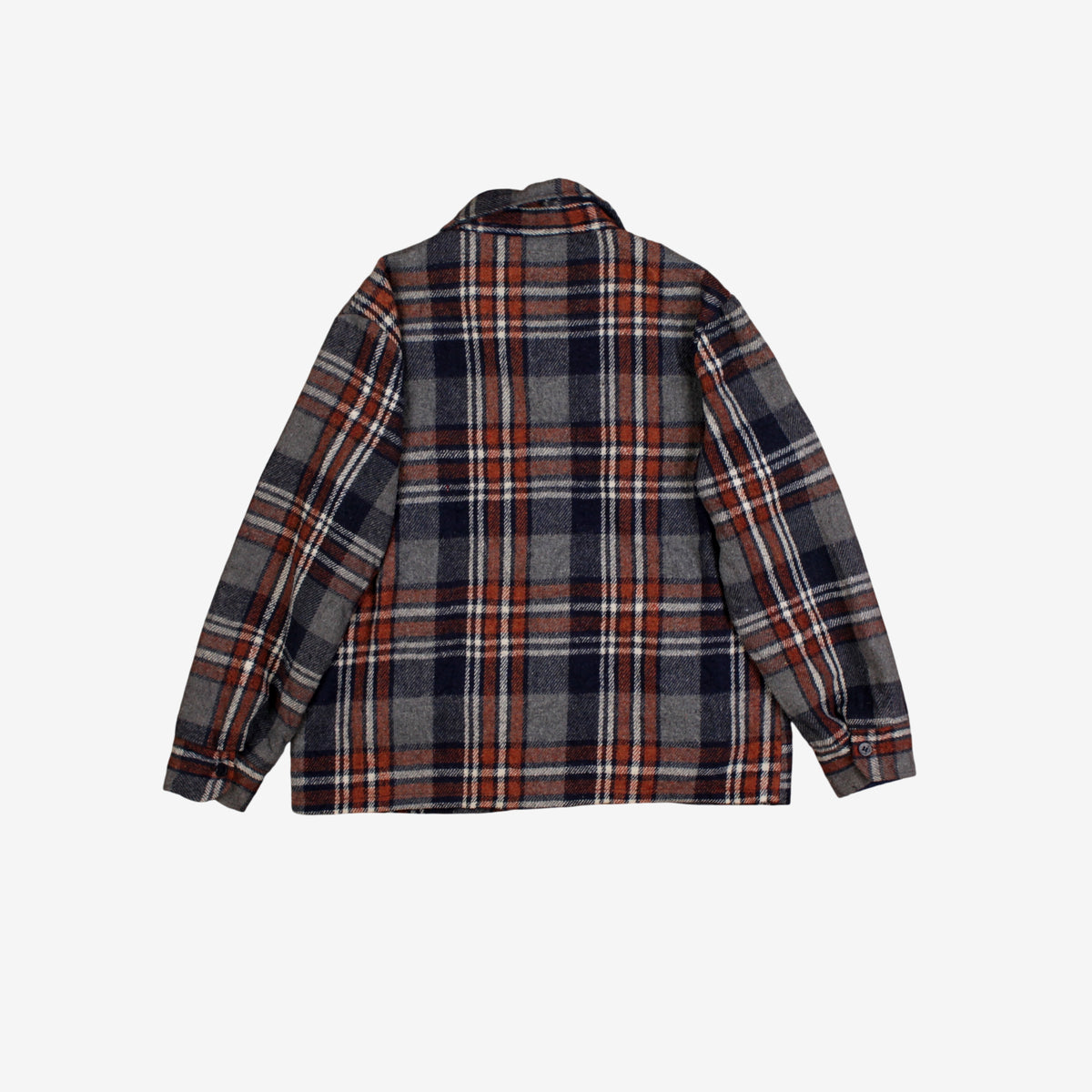 Vintage Sears Workwear Flannel Shirt L Mens 80s