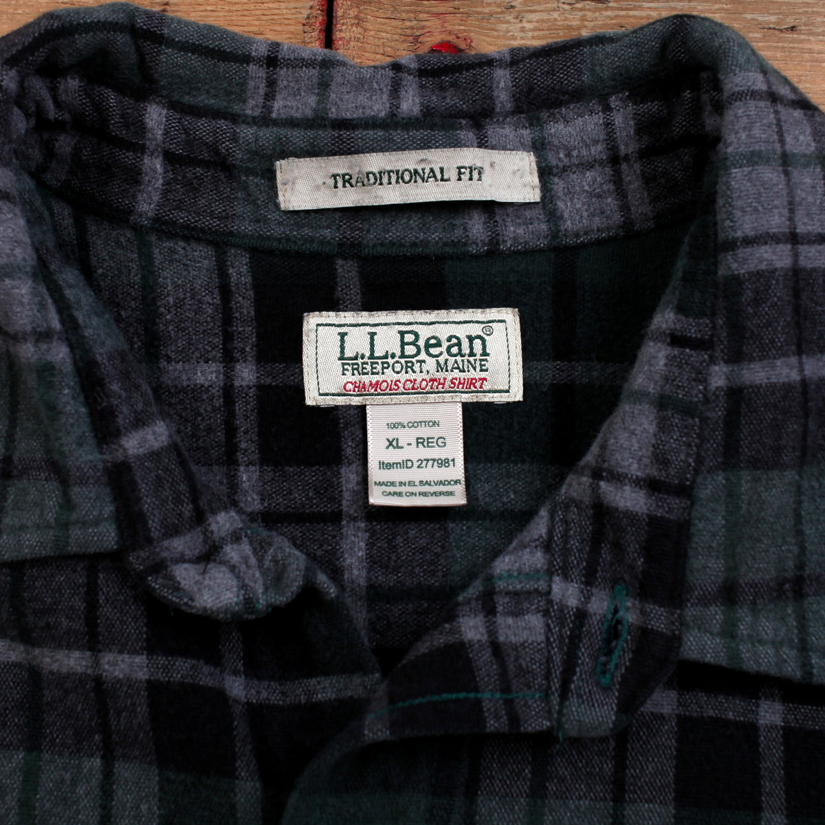 Vintage L.L. Bean Chamois Flannel Shirt XL Mens 90s