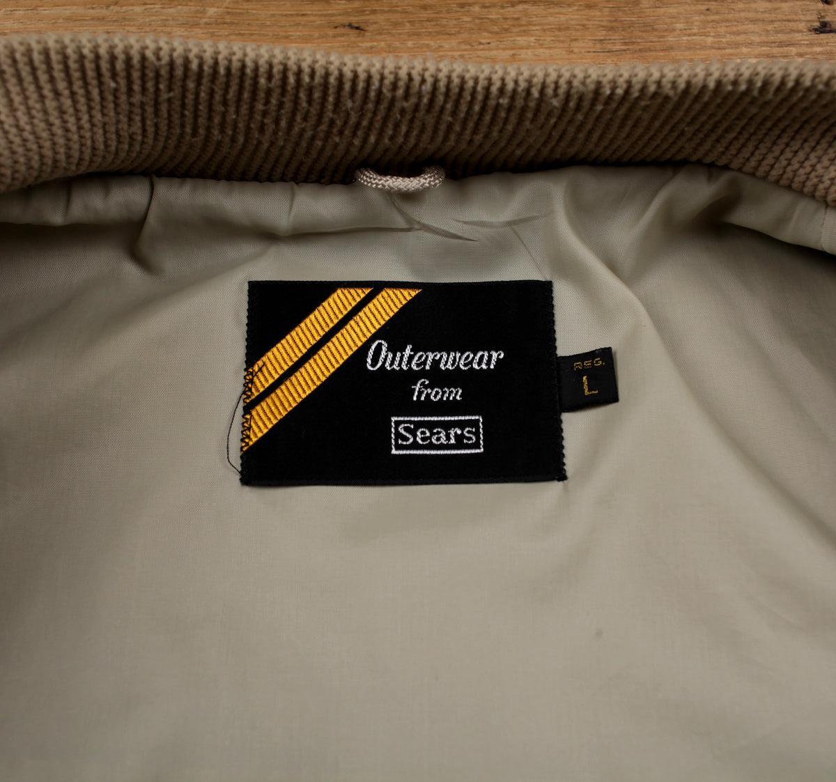 Vintage Sears Bomber Jacket L Mens 70s
