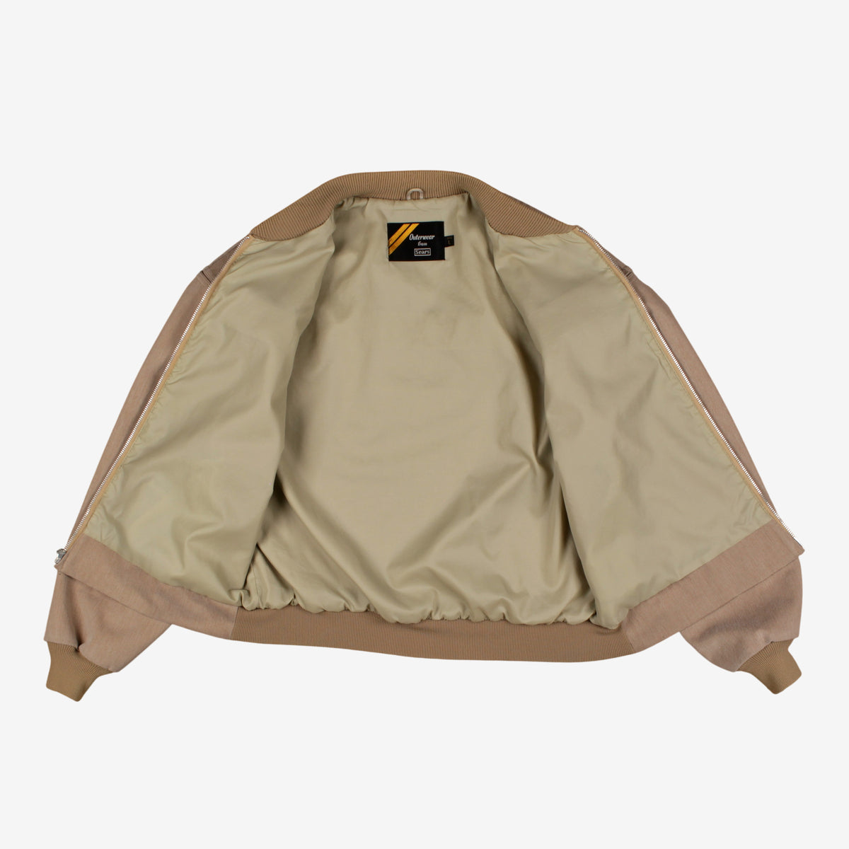 Vintage Sears Bomber Jacket L Mens 70s