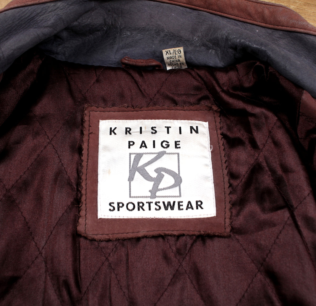 Vintage Kristin Paige Sportswear Leather Jacket XL Womens 90s